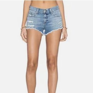 Rag & bone cut off distressed jean shorts